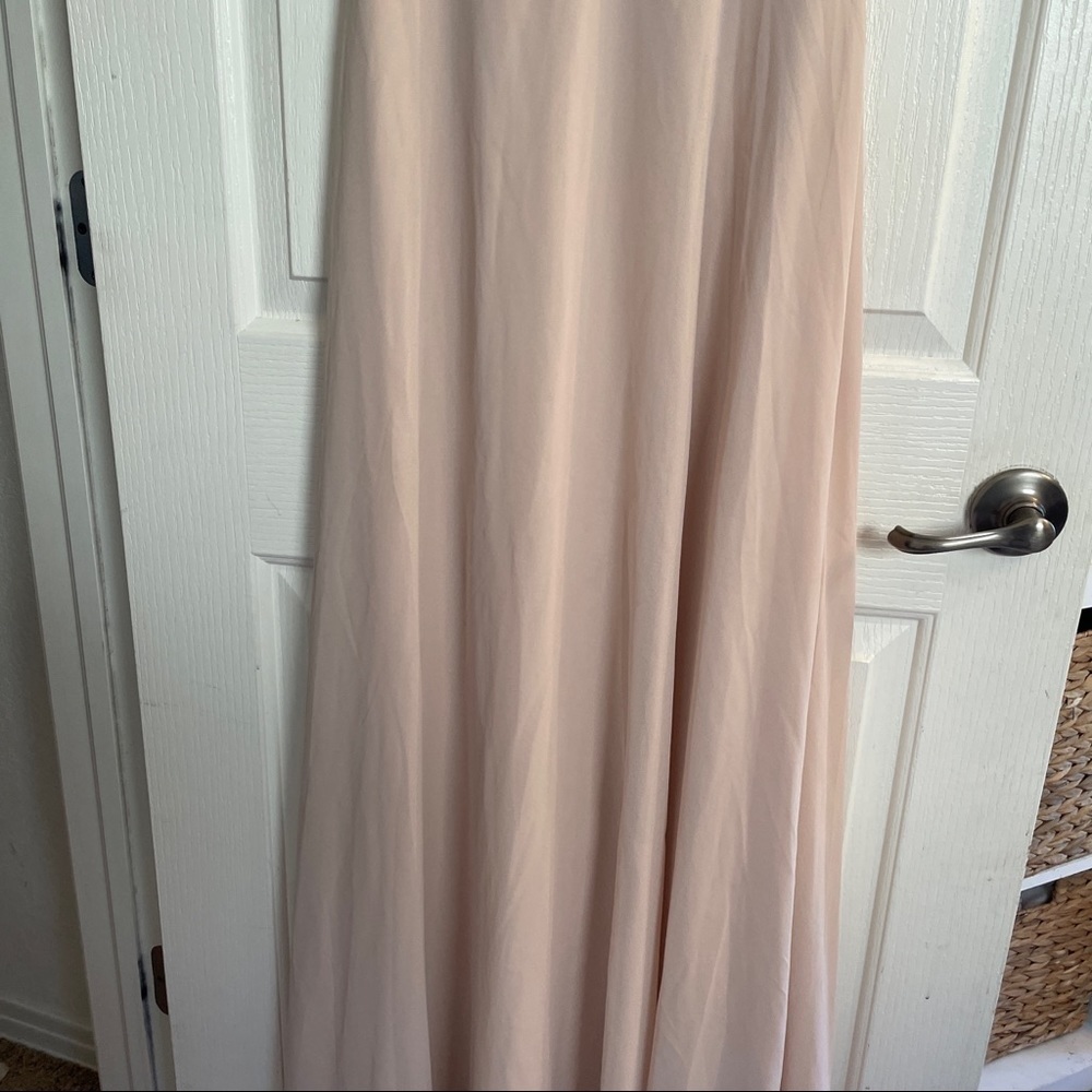 𝅺nwt Anthropologie BHDLN Capulet Neutral Dress women size XS champagne party - Picture 7 of 13
